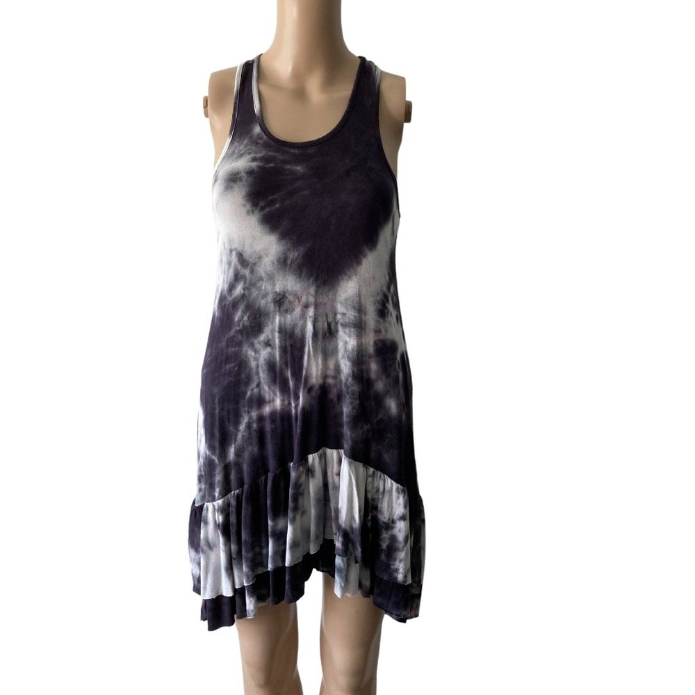 Tie Dye Joah Love Made in USA Ruffled Size 10 Mini Dress